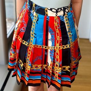 ZARA High-Waist Pleaded Skirt